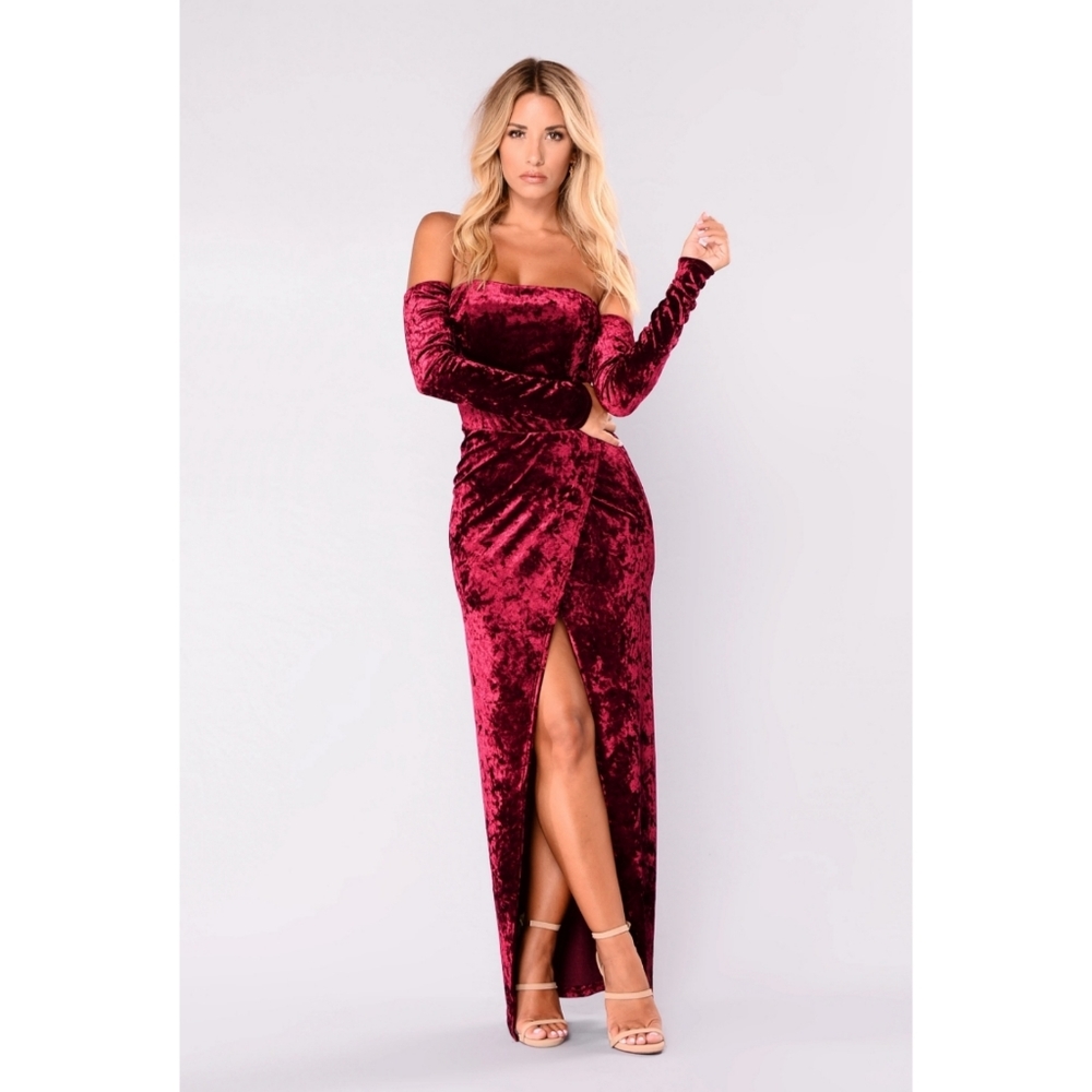 Burgundy Dress